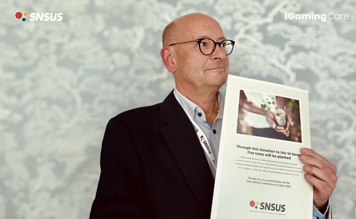 iGaming.com CEO, Prof. Dr. Andreas Ditsche, at the SNSUS 2025 Conference in Oslo.