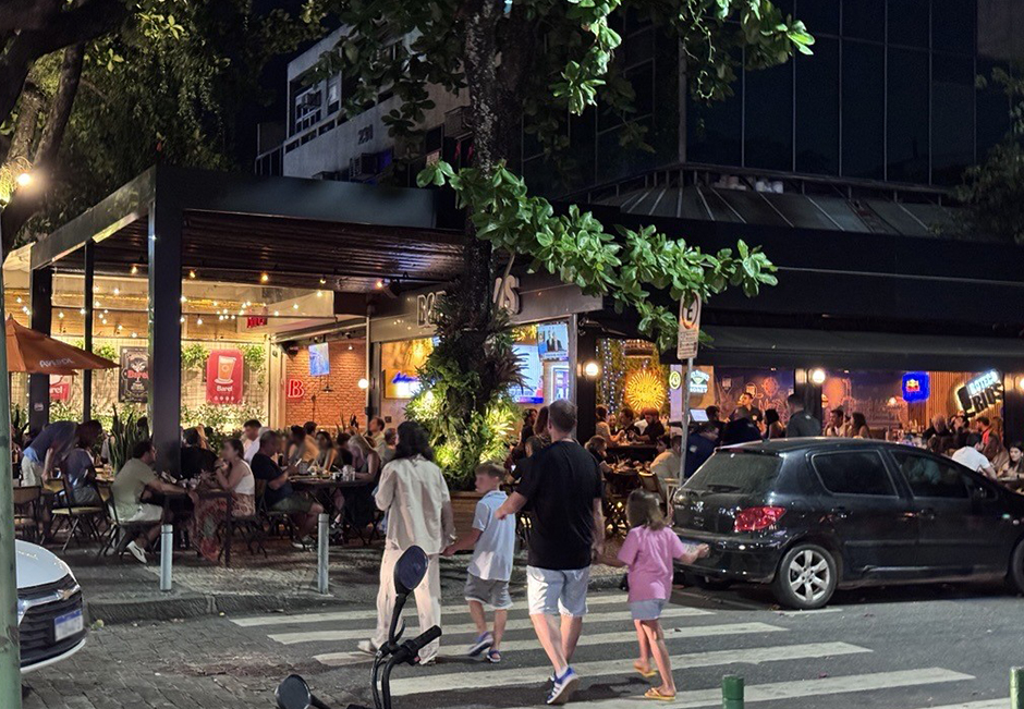 Evening street scene in Rio de Janeiro during SBC Summit Rio 2026