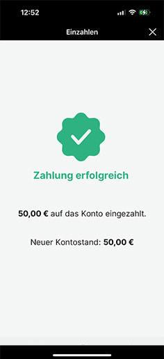 Der vierte Schritt der PayPal Einzahlung im AdmiralBet Casino.