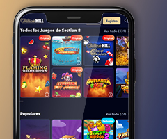 Página principal de William Hill en versión móvil