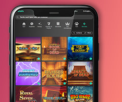 Die mobile Version des bet365 Casinos.