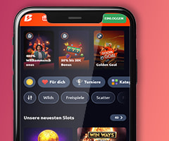 Die mobile Version des Betano Casinos.
