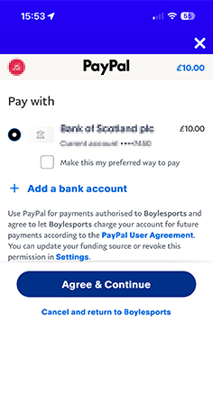 BoyleCasino Confirm Deposit