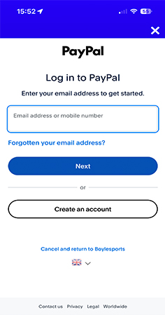 BoyleCasino PayPal Redirection
