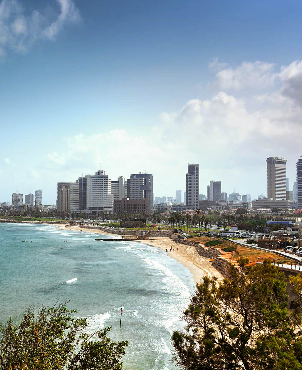 The city of Netanya viewed from above.