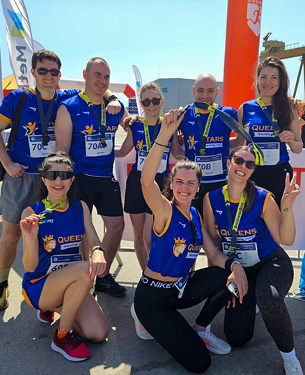 iGaming.com Team Celebrating After Completing the Business Run Event