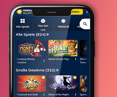 Die mobile Version des Merkur Slots Casinos.