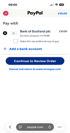 Mr Vegas Confirm Deposit