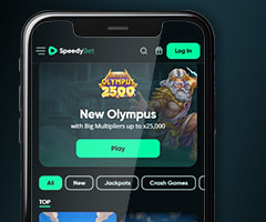 Página principal de SpeedyBet en versión móvil