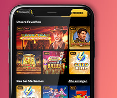 Die mobile Version des StarGames Casinos.