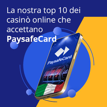 I nostri migliori 10 casinò paysafecard in Italia